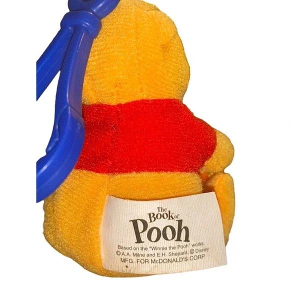 Plush 2001 Mcdonalds Disney Happy Meal Toys Winnie The Pooh Keychain Collectible - Picture 5 of 11